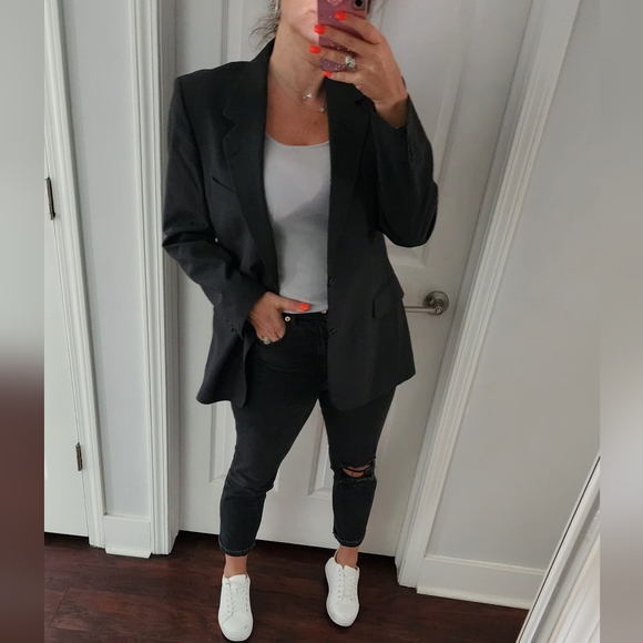 OVERSIZED BLAZER MY BOYFRIEND BLAZER - Picture 6 of 9